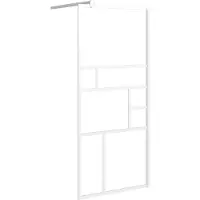 Syfax Inloopdouchewand 80x195 cm ESG-glas wit