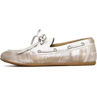 CESARE GASPARI Mocassins beige / wit