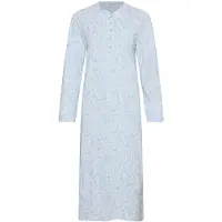 Pastunette Nachthemd 'Soft Paisley' lichtblauw / wit