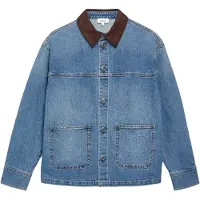 s.Oliver Tussenjas blauw denim / donkerblauw