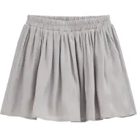 We fashion - Meisjes rok met metallic look - Regular fit - Zilver - Viscose - Maat: 98/104