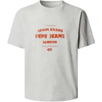 Pepe Jeans Shirt 'JAXON' lichtgrijs / oranje