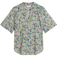 Marc O'Polo Blouse azuur / lichtgroen / poederroze / wit
