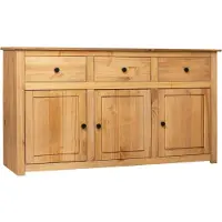 vidaXL Dressoir Panama Range 135x40x80 cm massief grenenhout
