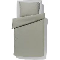 HEMA Dekbedovertrek Chambray 140x200/220 Groen (groen)