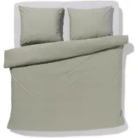HEMA Dekbedovertrek Chambray 200x200/220 Groen (groen)