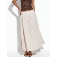 Busem Hoge Taille Maxi A-Lijn Rok