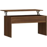 vidaXL Salontafel 102x50,5x52,5 cm bewerkt hout bruin eikenkleur
