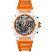 Invicta Racing 69679 Herenhorloge - Quartz Uurwerk - Acryl met Zilveren Wijzerplaat - 43 mm