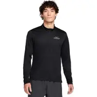 Nike Heren Pacer Logo Dri-FIT Half Zip Top (Zwart/Reflectief)