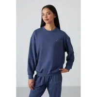 Tommy Life Oversized Sweater en Broekset met Elastische Boord