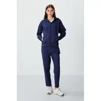 Tommy Life Dames Hooded Zip Sweatshirt en Broek Set