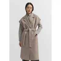 Bugatti Damen Vest Doubleface wolmix met riem