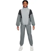 Nike Trainingspak met ritskraag en Swoosh-logo voor kinderen (Rook Grijs)