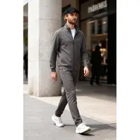 Tommy Life Heren Sweatshirt en Broek Set met Ritskraag