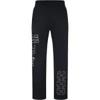 OFF-WHITE Off White Unisex Arrow normale trainingsbroek voor volwassenen (Zwart/Wit)