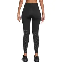 Nike T Flash-hardlooplegging voor dames (Zwart/Zilver)