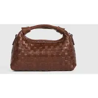 Núnoo Mini Dandy Vlochten Regenbruin Tas
