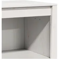 vidaXL Buitenkeuken kast MEPPEL, 3 stuks, wit, massief grenenhout