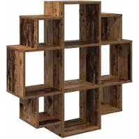 vidaXL Wandplank Oud hout 90 x 25 x 90 cm Bewerkt hout