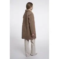 Rino & Pelle reversible double breasted coat juna.7002611 11100 mocha latte