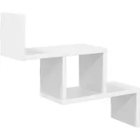 vidaXL Wandplank Wit 48 x 15 x 42 cm Bewerkt hout