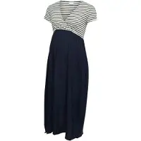 Mamalicious Jurk 'MLJoelle Tess' donkerblauw / wit