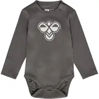 Hummel Rompertje/body 'Mini' donkergrijs / wit
