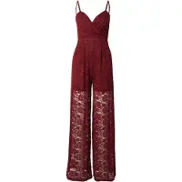 Wal G. Jumpsuit 'JONES' robijnrood