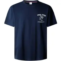 Pepe Jeans Shirt 'Coffeet' navy / wit