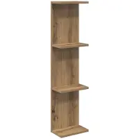 vidaXL Wandplank Artisanaal eiken 22 x 15 x 100 cm Bewerkt hout