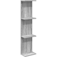vidaXL Wandplank Grijs Sonoma 22 x 15 x 100 cm Bewerkt hout