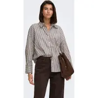 ONLY Blouse 'JDYVESPER' chocoladebruin / wit