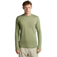 Icebreaker - Merino 125 Cool-Lite Sphere III L/S Tee - Merinoshirt M, olijfgroen