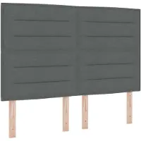 vidaXL Boxspringbed met matras, donkergrijs, 140 x 190 cm, gestoffeerd