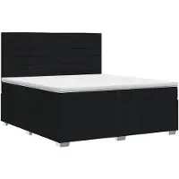 vidaXL Boxspringbed met matras met hoofdeinde Zwart 180 x 200 cm Stof