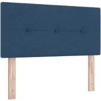 vidaXL Boxspringbed met matras Blauw 120 x 190 cm Stof