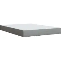 vidaXL Boxspringbed met matras en LED-verlichting, lichtgrijs, 160 x 200 cm, stof
