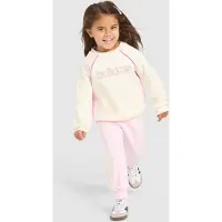 Adidas Linear Colour Block Crew Tracksuit Infant - Geel - Kind, Geel