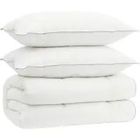 vidaXL Dekbed en Kussen Set 3 st 155x220 cm 4 seizoenen 140+220 GSM