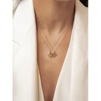 Hey Happiness Ketting 'Twin Puzzle' goud
