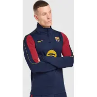 Nike FC Barcelona Strike Trainingstrui 1/4-Zip 2026-2027 Donkerblauw Rood Geel