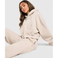 Nike Damesbroek met halfhoge taille en open zoom Studio Fleece Medium Weight - Bruin- Dames, Bruin