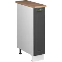 Vicco Apotheekkast Fame-Line, Anthrazit-Gold Landhaus/Wit, 20 cm, WB Eik