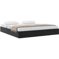vidaXL Ottoman bedframe, zwart, 180 x 200 cm, kunstleer