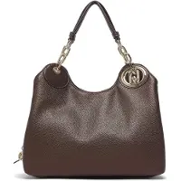 Liu Jo Dames Schoudertassen Faiza - Boston Bag - Bruin - Maat ONESIZE