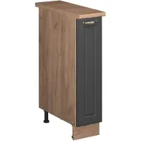 Vicco Apotheekkast Fame-Line, Anthrazit-Gold Landhaus/Goudkleurig Eiken, 20 cm, WB Eik