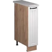 Vicco Apotheekkast Fame-Line, Wit Landhuis/Goudkleurig Eiken, 20 cm, WB Marmer