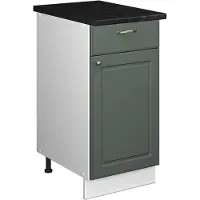 Vicco Onderkast voor spoelbak/kookplaat Fame-Line, Groen-Goud Landhuis/Wit, 40 cm, WB Antraciet