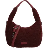Beagles Fluffy Teddy Handtas/Schoudertas Nancy Burgundy